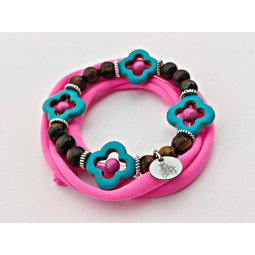 Bracelet "PINK ROSACES"