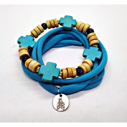 Bracelet "Ivory & Blue"...